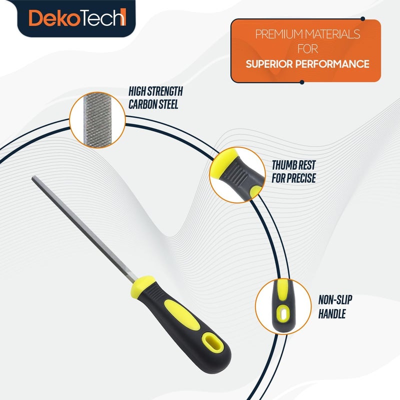 DekoTech 6-Inch Square File with Ergonomic Non-Slip Handle - Image 2